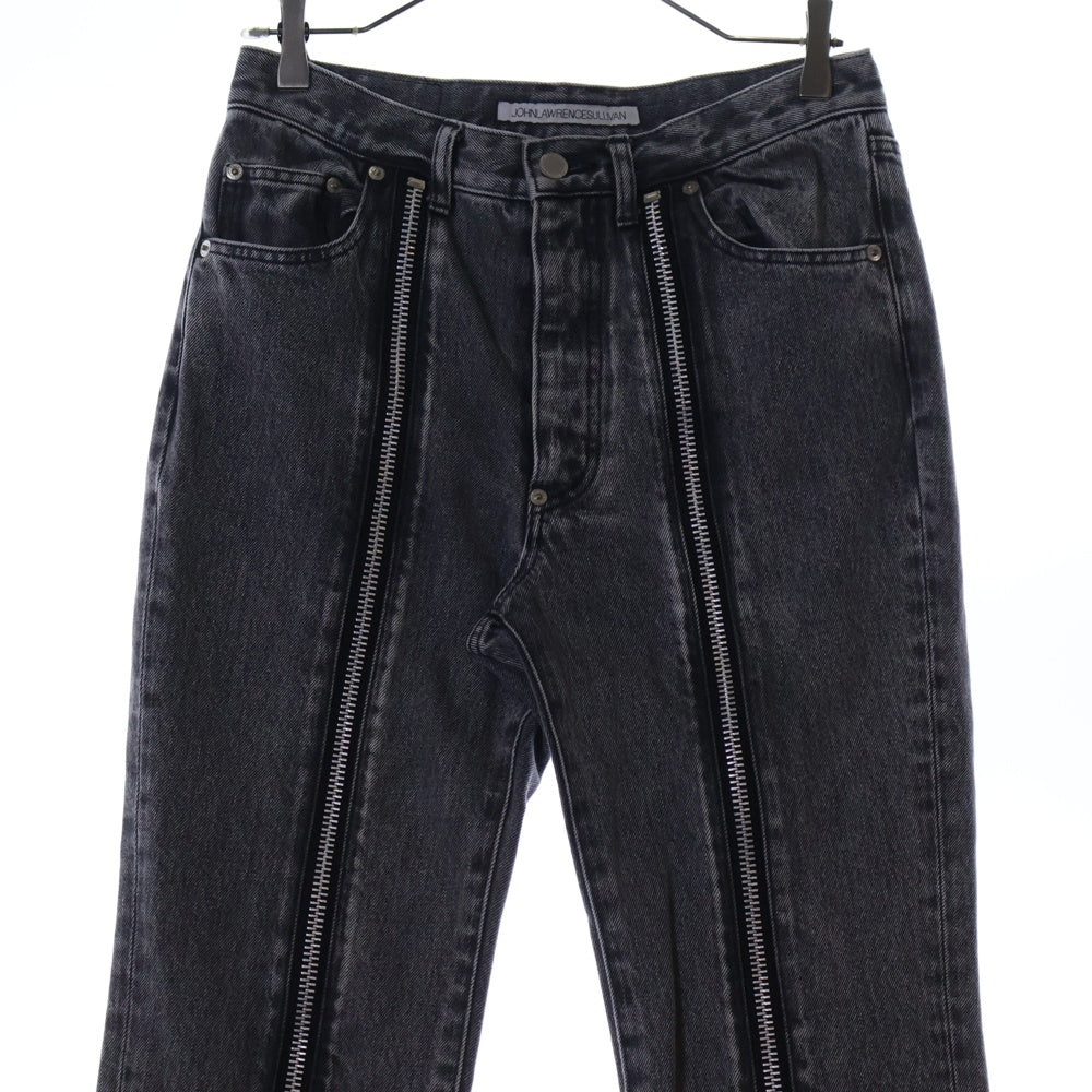 JOHN LAWRENCE SULLIVAN(ジョンローレンスサリバン) WASHED DENIM ZIPPED PANTS ウォッシュド デニム ジップ パンツ ジーンズ グレー JLS-02-20