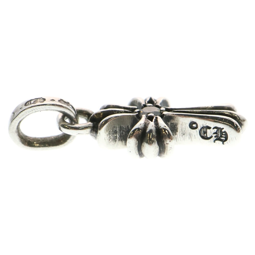 CHROME HEARTS(クロムハーツ) CRS BBYFAT DMND ベイビーファットクロス 両面1ダイヤ ペンダントトップ シルバー BCA238