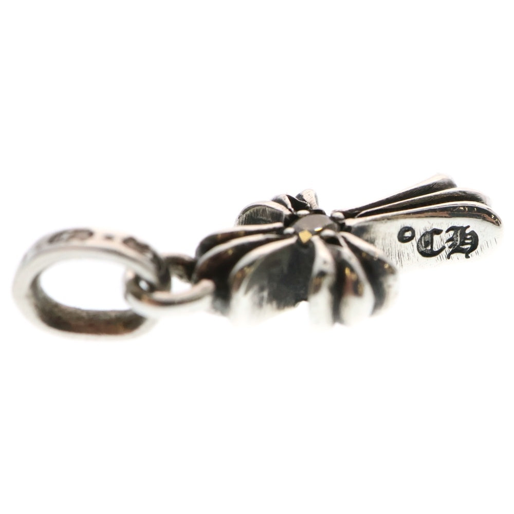 CHROME HEARTS(クロムハーツ) CRS BBYFAT DMND ベイビーファットクロス 両面1ダイヤ ペンダントトップ シルバー BCA238