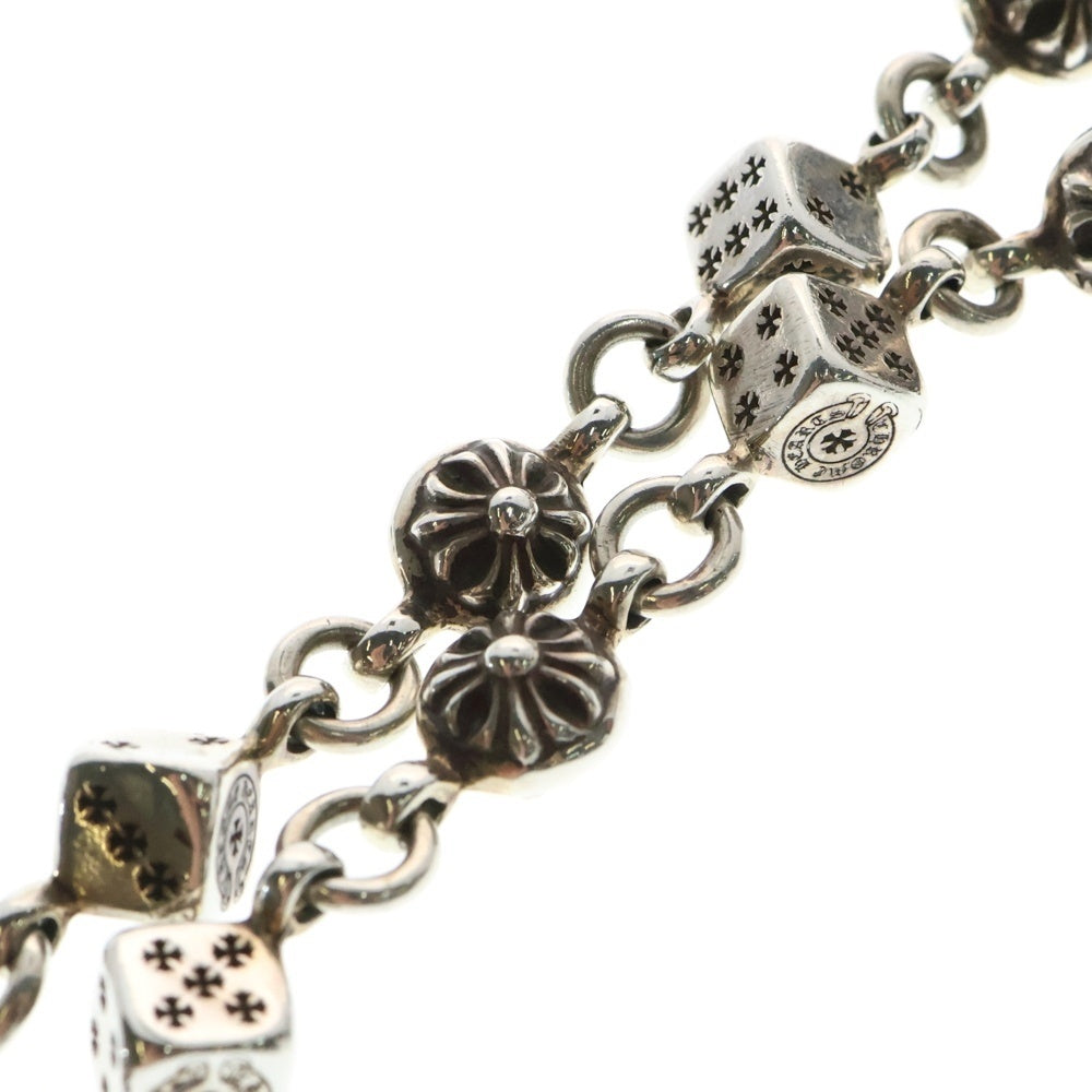 CHROME HEARTS(クロムハーツ) DICE 1CRS BALL-SHORT1 ショート2クリップダイスクロスボール シルバーウォレットチェーン