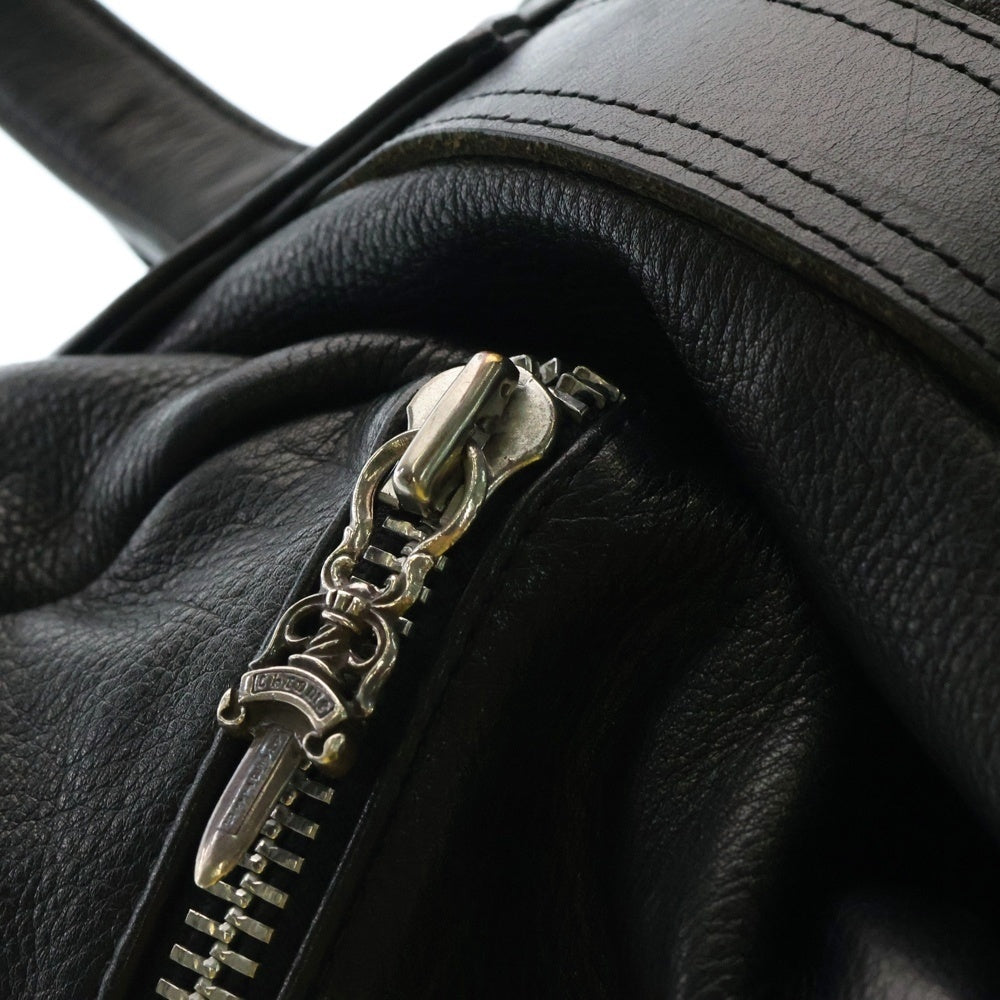 CHROME HEARTS(クロムハーツ) DUFFLE TINY タイニーダッフル レザーボストンバッグ ブラック