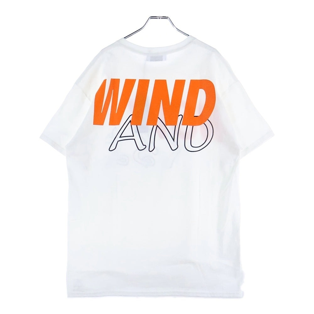 WIND AND SEA(ウィンダンシー) 今くるよ LOGO TEE フロントロゴプリント半袖Tシャツ クルーネックカットソー ホワイト WDS-NOW-01
