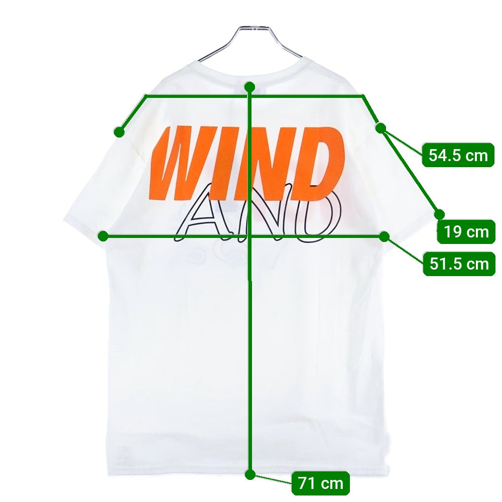 WIND AND SEA(ウィンダンシー) 今くるよ LOGO TEE フロントロゴプリント半袖Tシャツ クルーネックカットソー ホワイト WDS-NOW-01