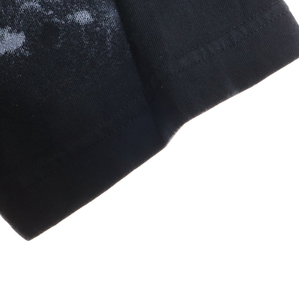 NO BRAND(ノーブランド) BOND VAULT ボンドボルト オールオーバープリント 半袖Tシャツ クルーネックカットソー ブラック