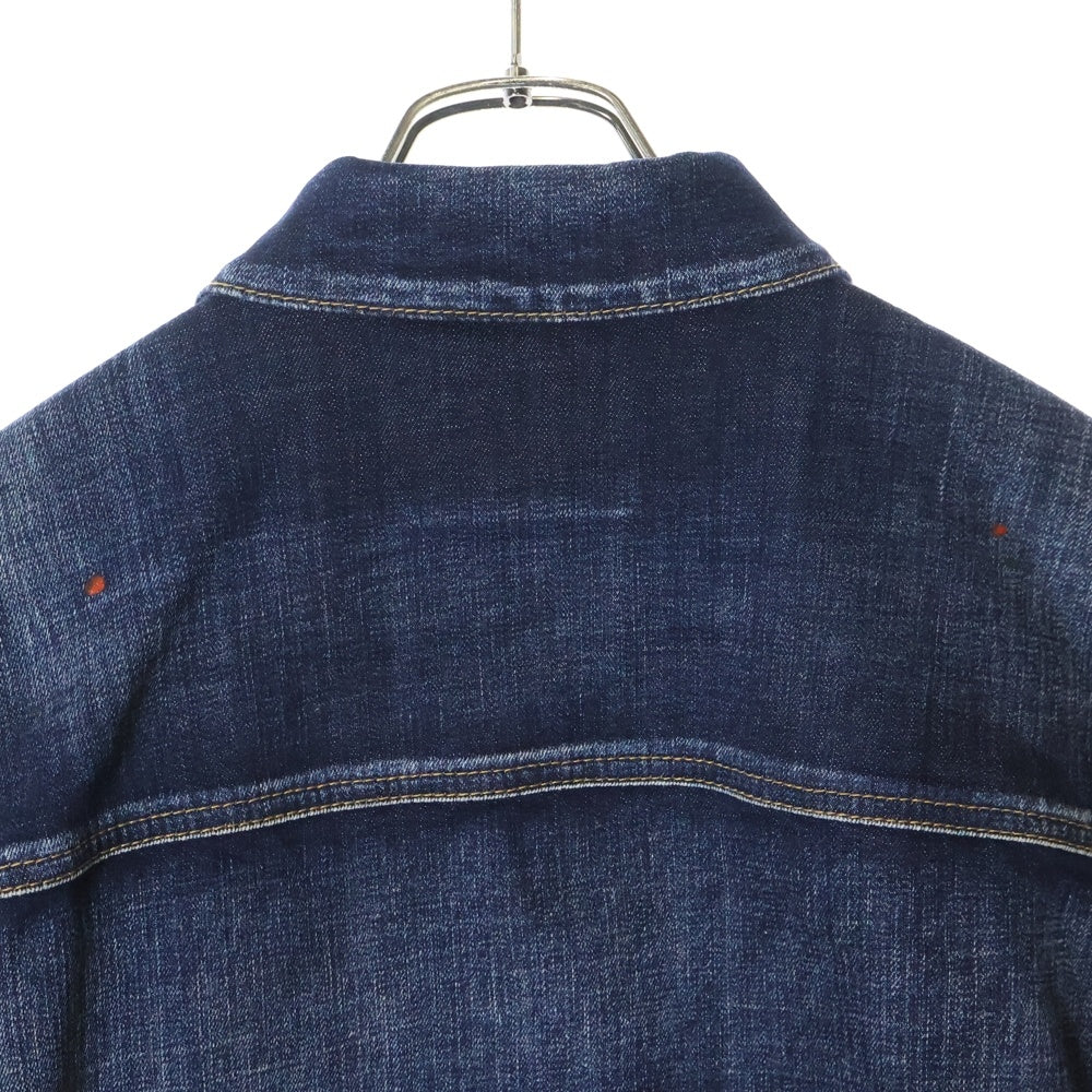 DSQUARED2(ディースクエアード) D2 COLLEGE PATCH DENIM JACKET D2ロゴ デニムジャケット インディゴ S74AM1062