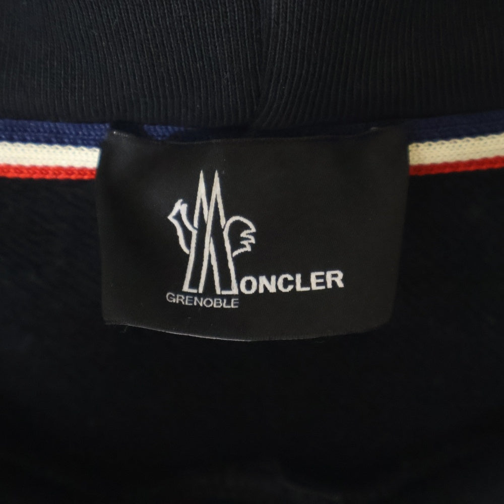 MONCLER GRENOBLE(モンクレールグルノーブル) 22AW MAGLIA CON CAPPUCCIO プルオーバーパーカー ブラック H20978G00025