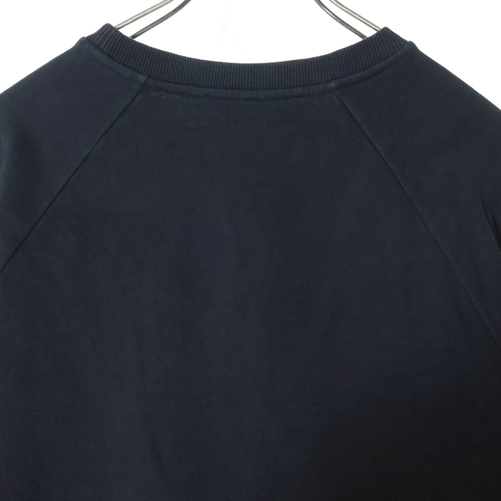 BALMAIN(バルマン) フロッキープリント クルーネックスウェット ブラック JQ0058899