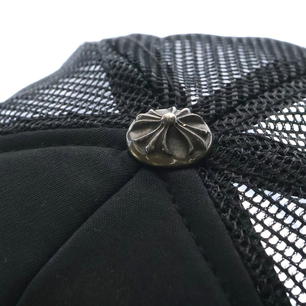 CHROME HEARTS(クロムハーツ) 香港限定品 CHHK レザーパッチ メッシュキャップ 帽子 ブラック