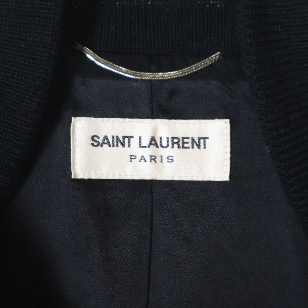 SAINT LAURENT PARIS(サンローランパリ) 17AW Teddy Jacket テディジャケット スタジャン 354718 YYL80 ブラック