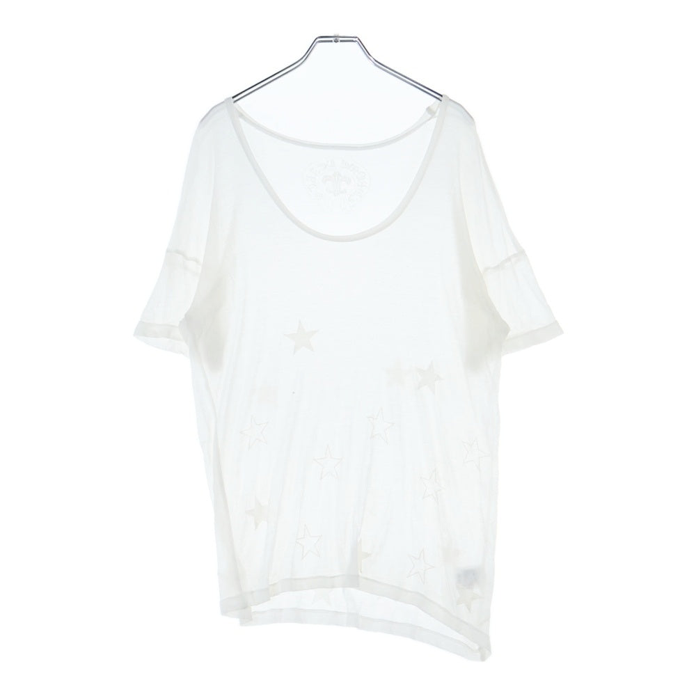 CHROME HEARTS(クロムハーツ) スタープリントレーヨンシルクカットソー ホワイト
