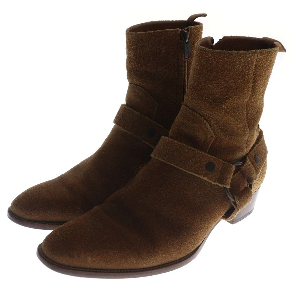 SAINT LAURENT PARIS(サンローランパリ) WA 420090 ワイアットハーネスリングブーツ ベージュ