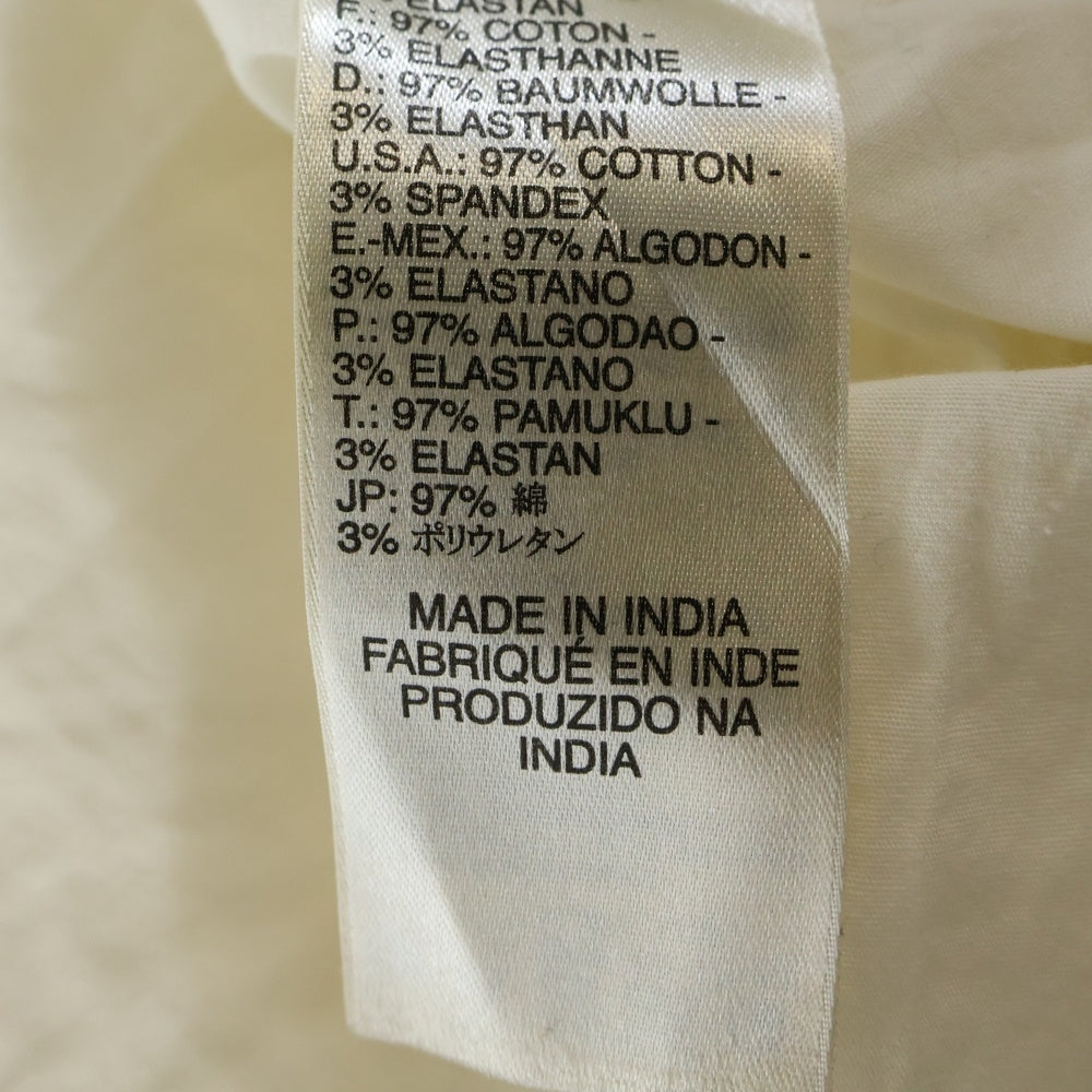 DIESEL(ディーゼル) 半袖シャツ ミリタリーシャツ エポレット ジップポケット ホワイト