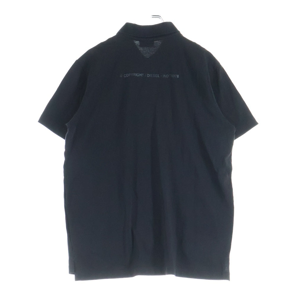 DIESEL(ディーゼル) ポロシャツ 半袖シャツ グラフィック ブラック