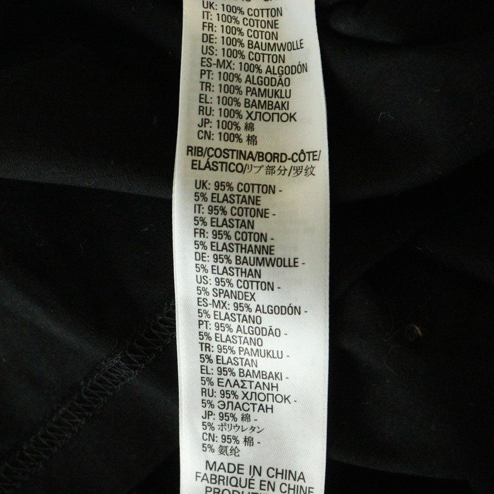 DIESEL(ディーゼル) ロングスリーブTシャツ 長袖カットソー フロントプリント ブラック