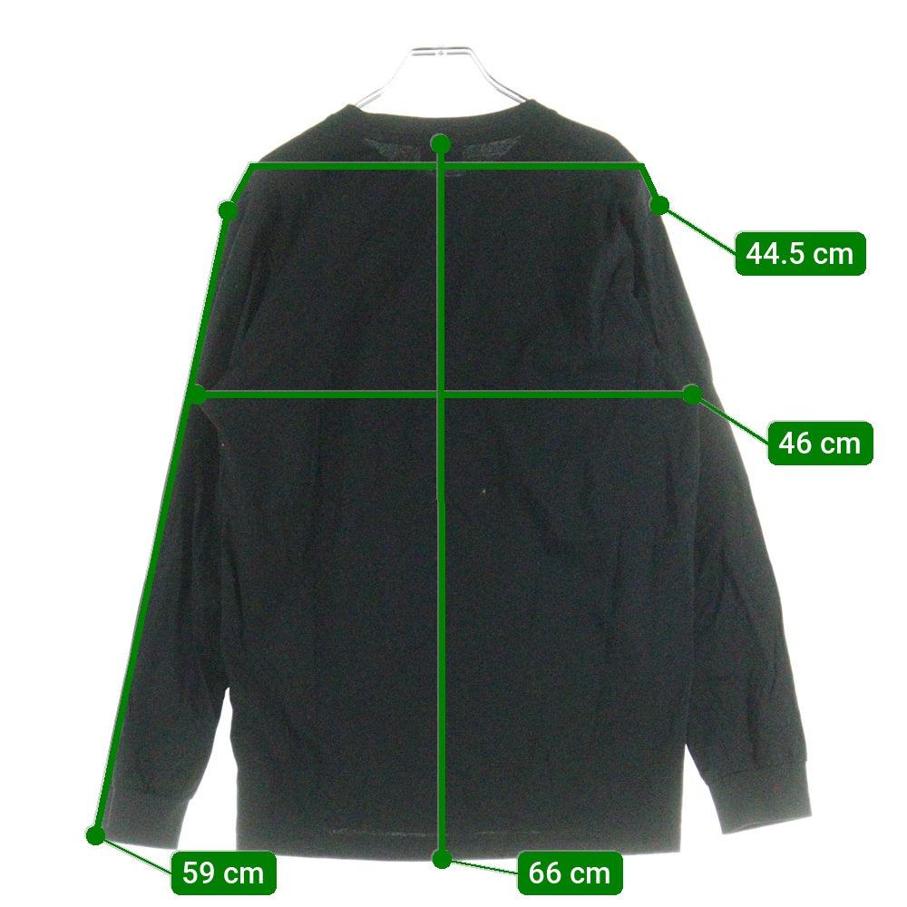 DIESEL(ディーゼル) ロングスリーブTシャツ 長袖カットソー フロントプリント ブラック