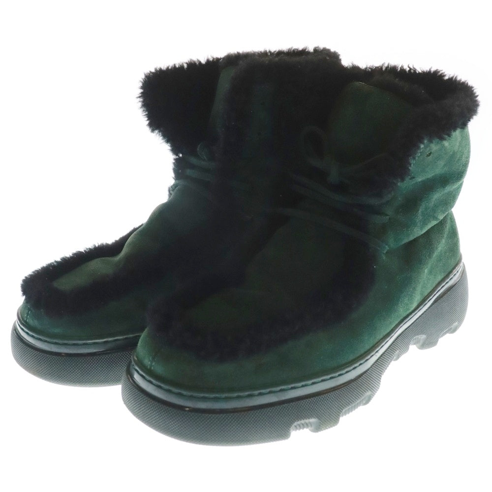 BURBERRY(バーバリー) A MF CHUGGA BOOT シアリング クリーパー ハイカットブーツ グリーン