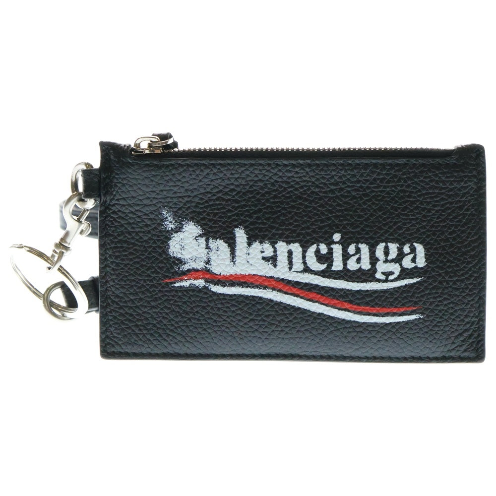 BALENCIAGA(バレンシアガ) ロゴペイント加工 レザー ショルダーストラップ付 ブラック 594548 1000