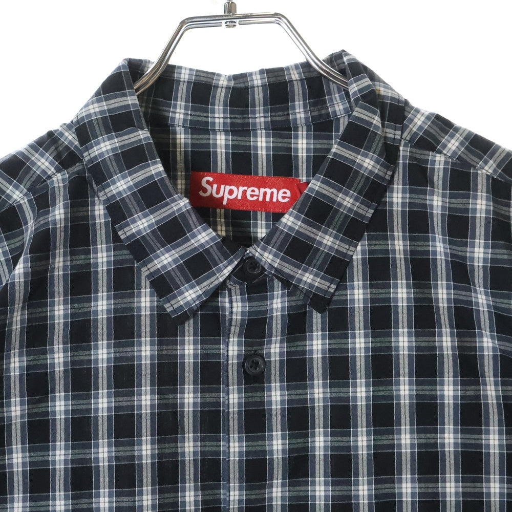 SUPREME(シュプリーム) Mini Plaid S/S Shirt black ミニ プレイド ショートスリーブシャツ 半袖シャツ ブラック
