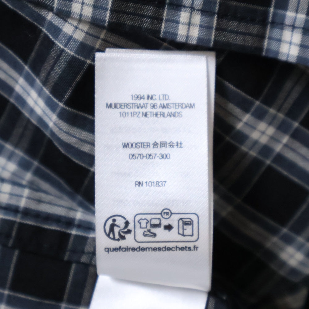 SUPREME(シュプリーム) Mini Plaid S/S Shirt black ミニ プレイド ショートスリーブシャツ 半袖シャツ ブラック