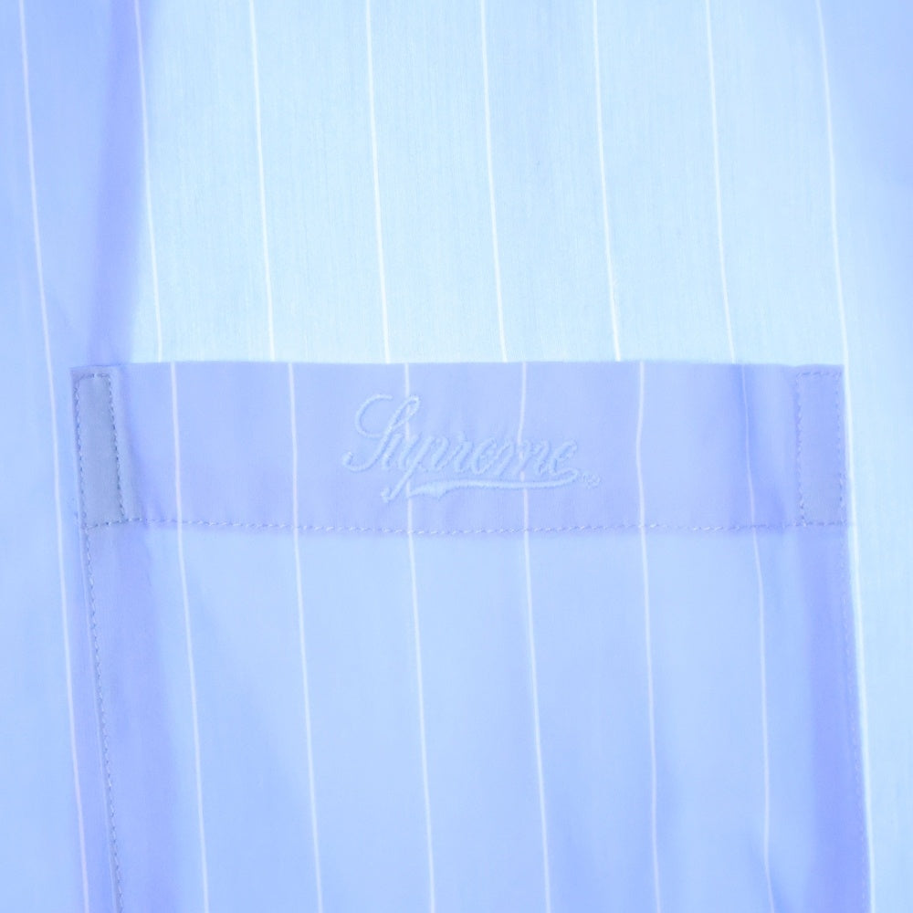 SUPREME(シュプリーム) 25SS Stripe S/S Pajama Shirt ストライプ ショートスリーブ パジャマシャツ 半袖シャツ ブルー