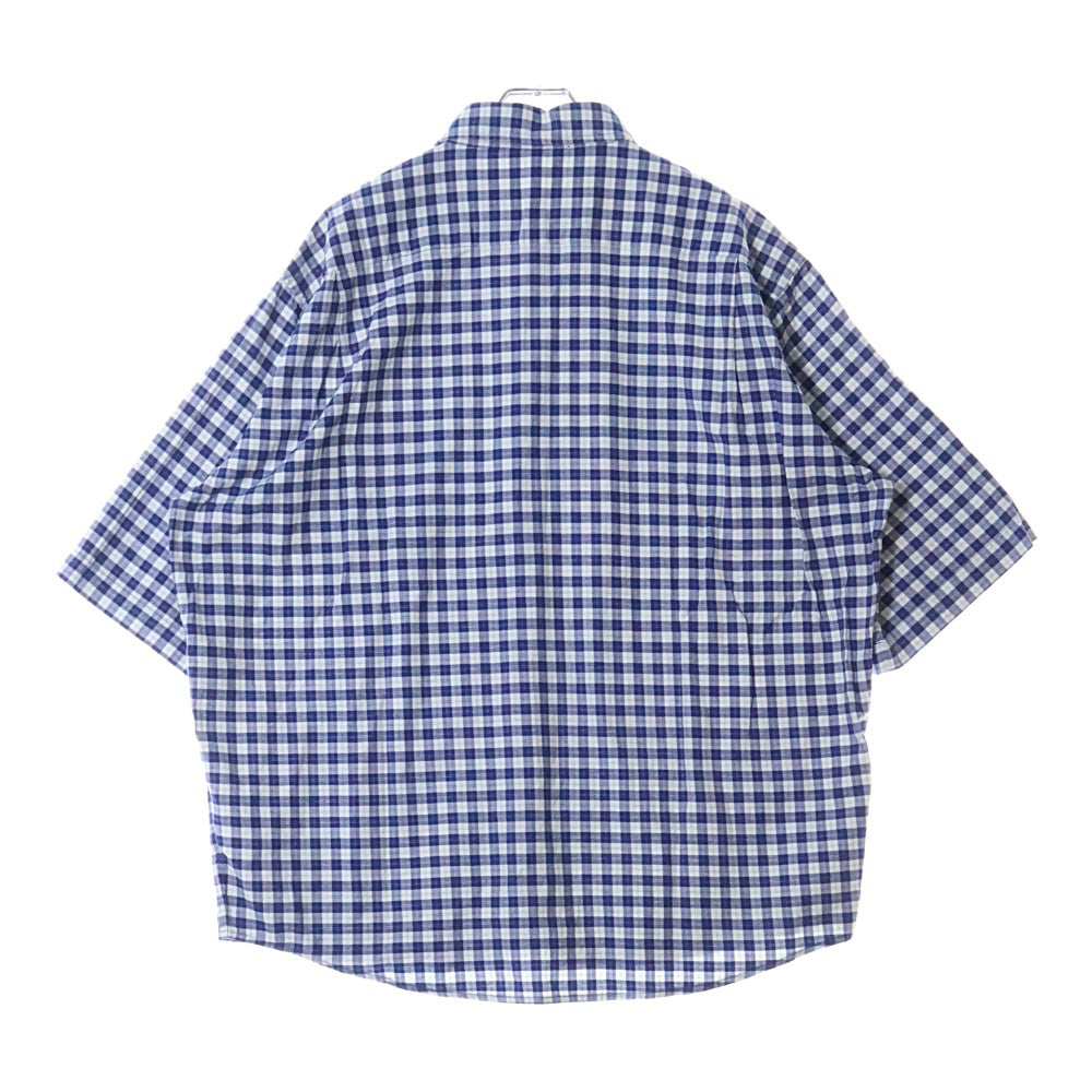 Acne Studios(アクネ ストゥディオズ) LOGO EMBROIDERY REGULAR COLLAR S/S BOX SHIRT ロゴ エンブロイダリー レギュラー カラー ショートスリーブ ボックスシャツ 半袖シャツ FN-MN-SHIR000659