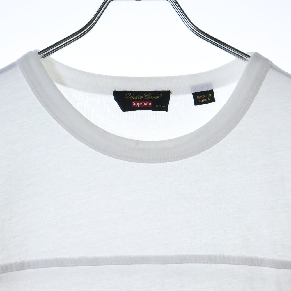 SUPREME(シュプリーム) 23SS UNDERCOVER REBELGODS Football Top アンダーカバー ロゴプリント フットボール半袖Tシャツ ホワイト
