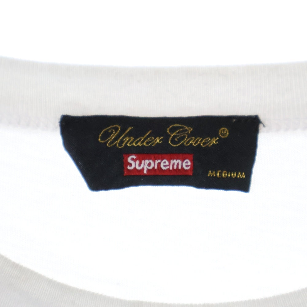 SUPREME(シュプリーム) 23SS UNDERCOVER REBELGODS Football Top アンダーカバー ロゴプリント フットボール半袖Tシャツ ホワイト