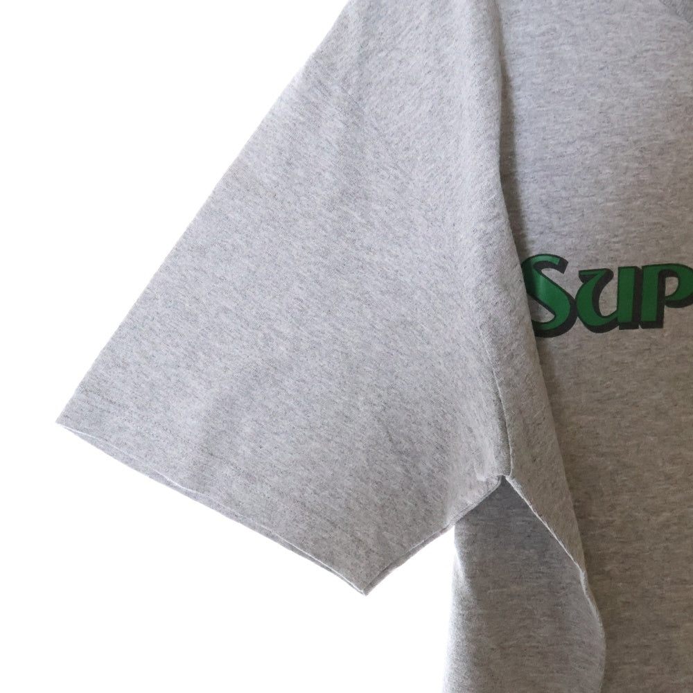 SUPREME(シュプリーム) 23SS Crown Tee クラウン ロゴプリント クルーネック半袖Tシャツ カットソー グレー