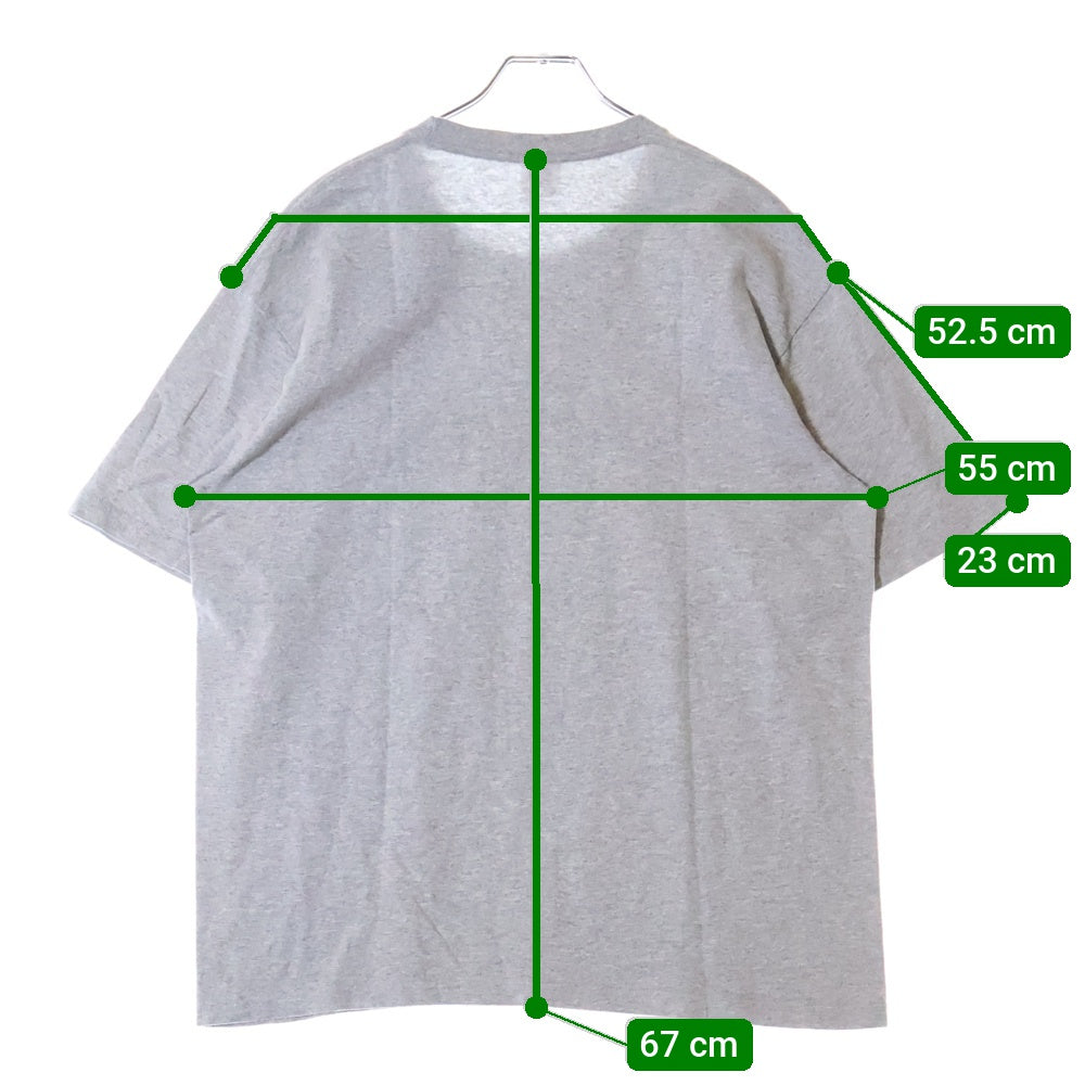 SUPREME(シュプリーム) 23SS Crown Tee クラウン ロゴプリント クルーネック半袖Tシャツ カットソー グレー