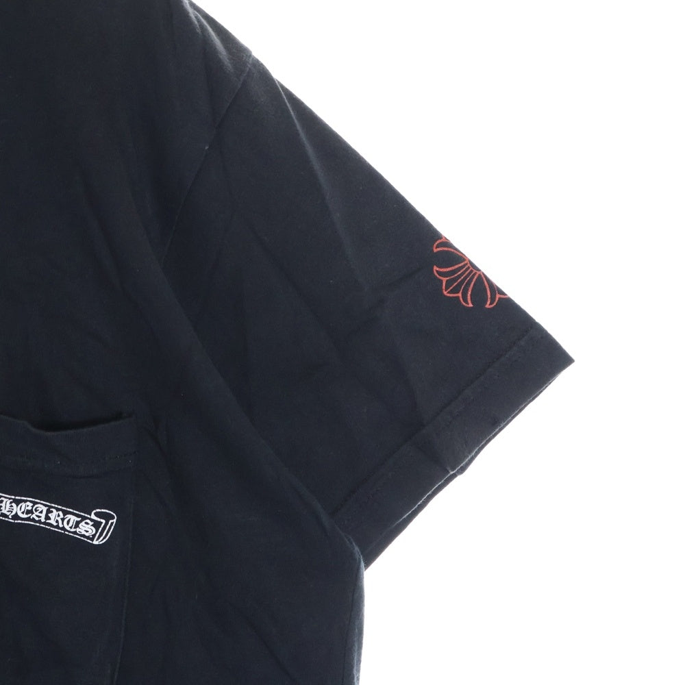 CHROME HEARTS(クロムハーツ) NYC Banner S/S Tee バックスクロールラベルプリント クルーネック 半袖Tシャツ ブラック