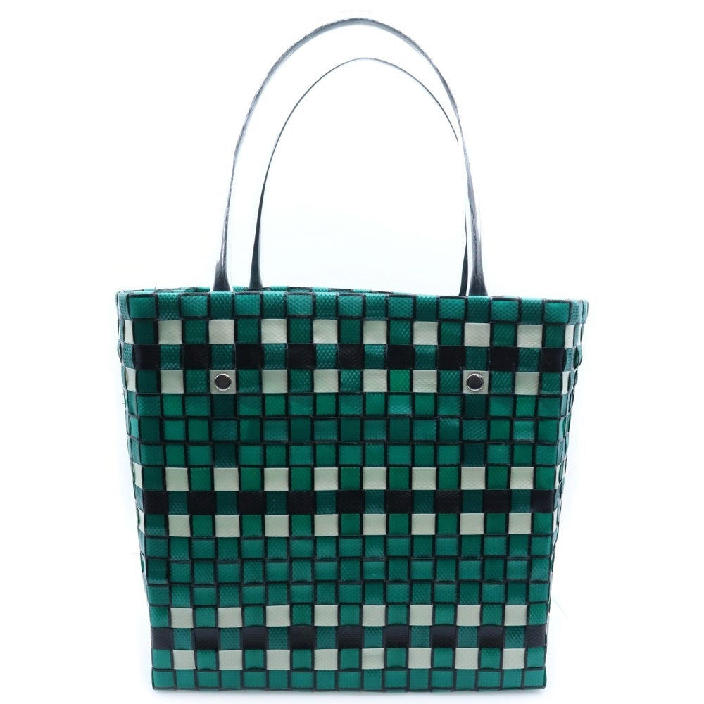 MARNI(マルニ) MARKET Diagonal Cable ミニ バスケット カゴバッグ グリーン レディース