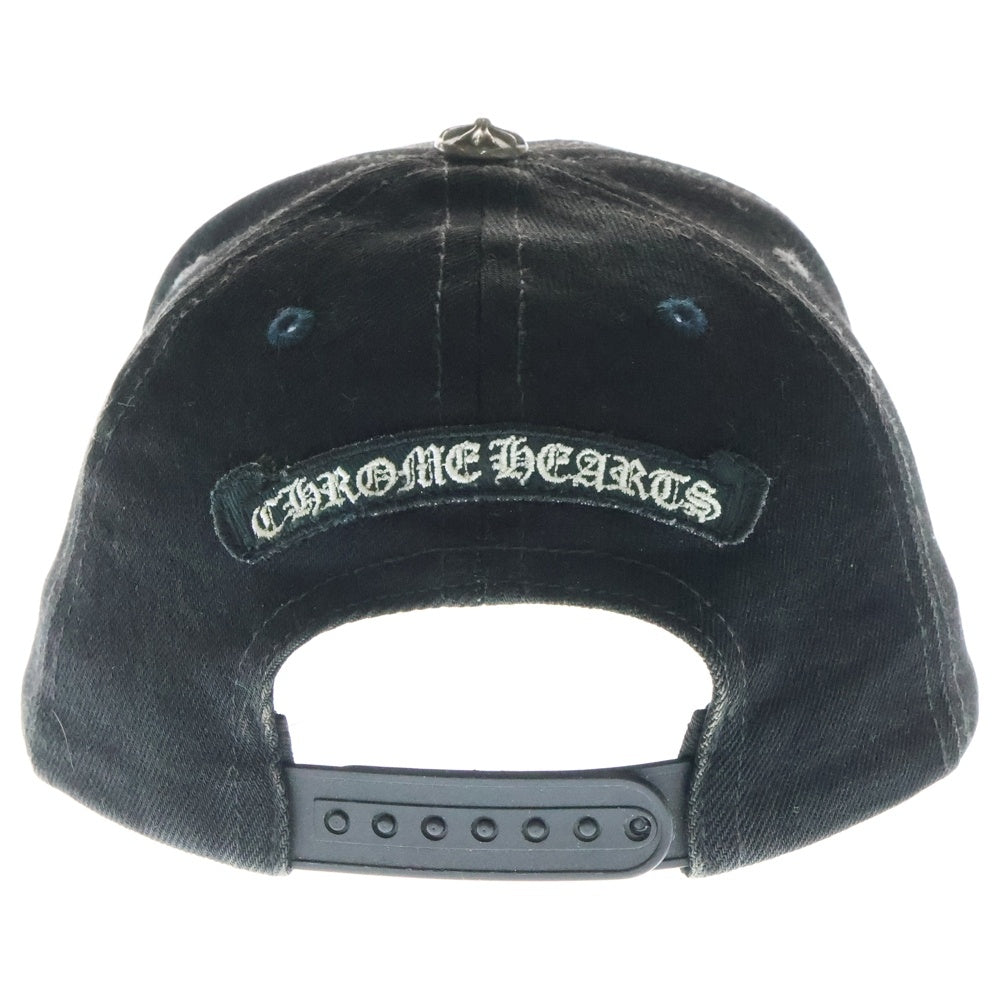CHROME HEARTS(クロムハーツ) TRUCKER CAP ヴァインダガー刺繍クロスボール付デニムキャップ