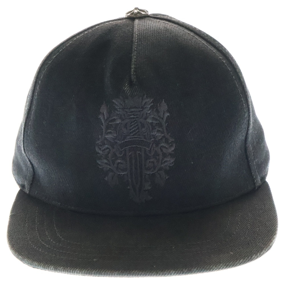 CHROME HEARTS(クロムハーツ) TRUCKER CAP ヴァインダガー刺繍クロスボール付デニムキャップ