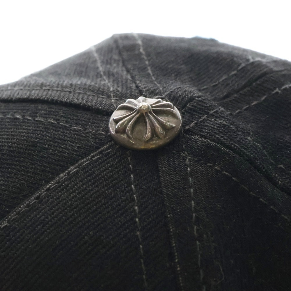 CHROME HEARTS(クロムハーツ) TRUCKER CAP ヴァインダガー刺繍クロスボール付デニムキャップ