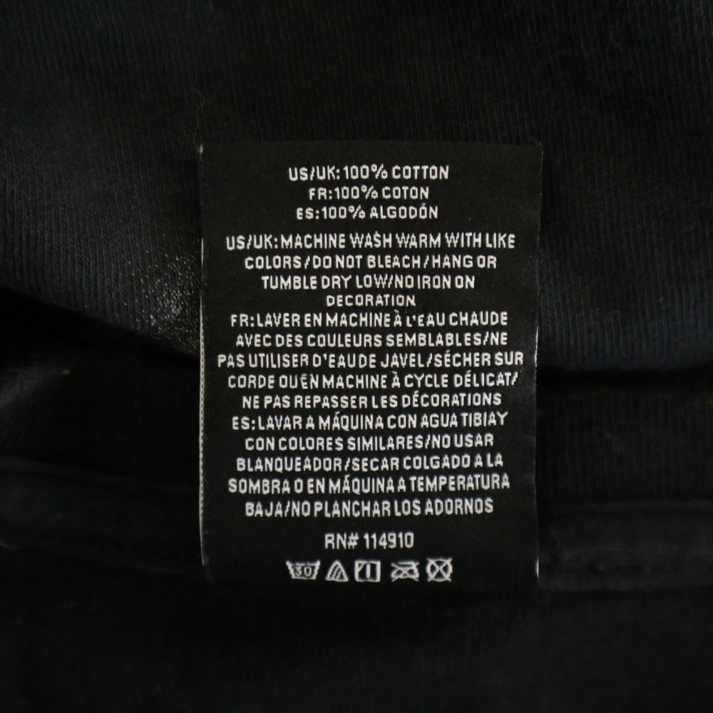 HUF(ハフ) WET CHERRY S/S TEE 両面プリント クルーネック 半袖Tシャツ ブラック