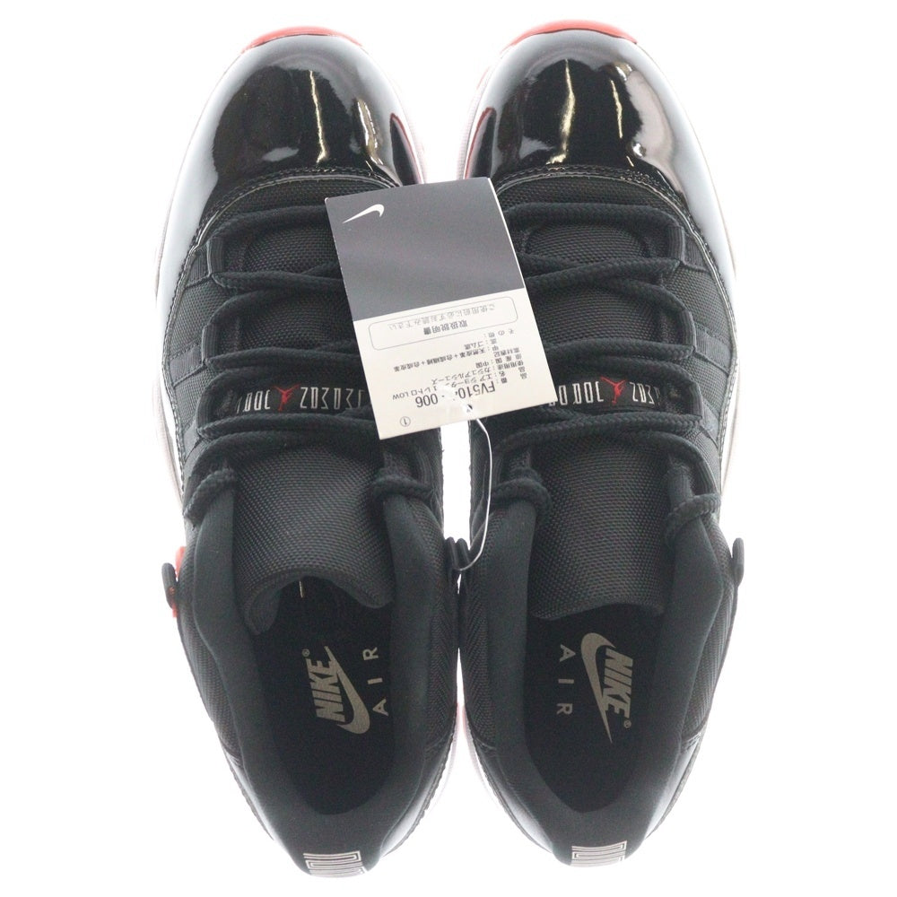 NIKE(ナイキ) AIR JORDAN 11 RETRO LOW BRED エアジョーダン11 レトロ ブレッド ローカットスニーカー FV5104-006 US10/28cm ブラック/レッド