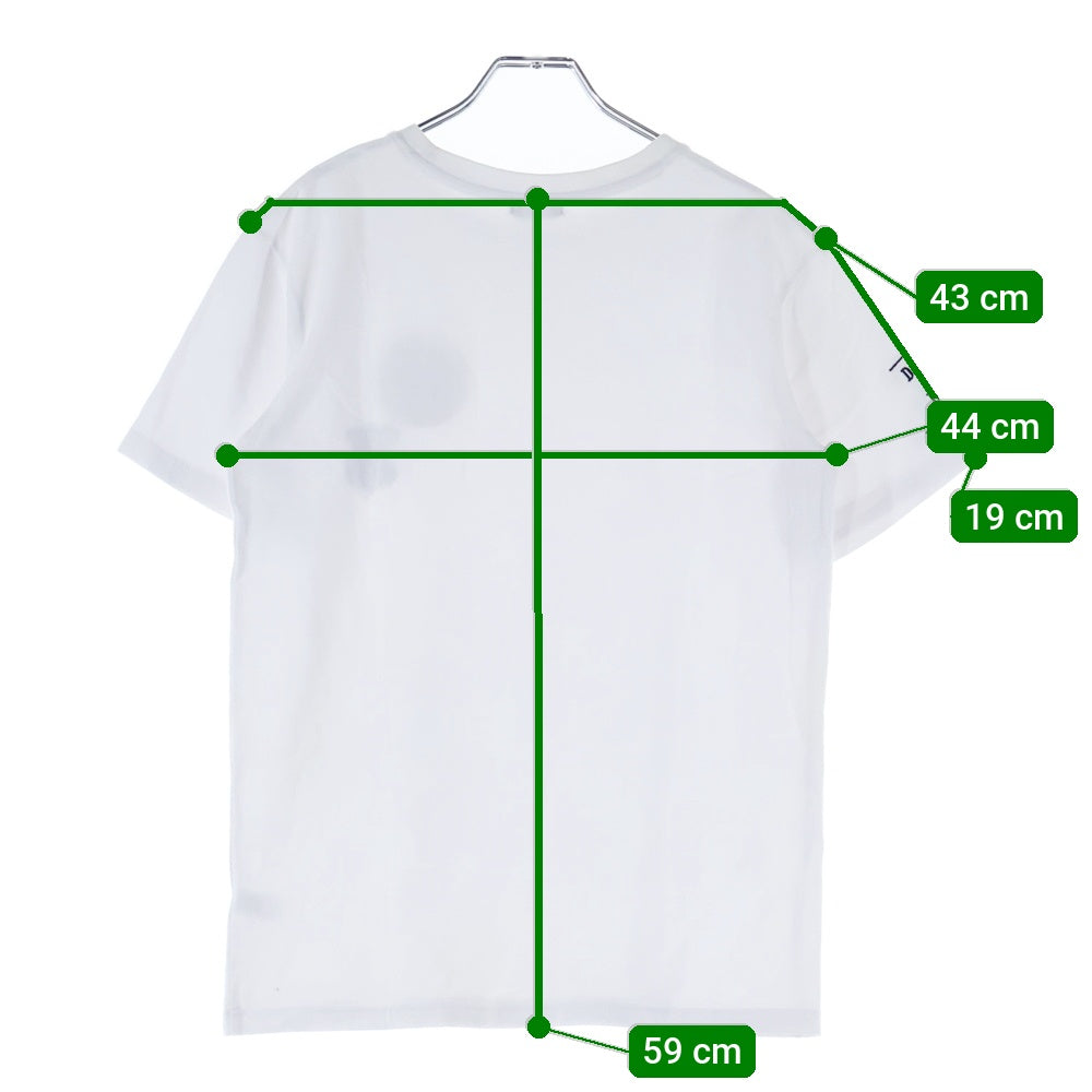 DSQUARED2(ディースクエアード) ROUTE 64 フロントワッペン付 クルーネック 半袖Tシャツ ホワイト DFM120207