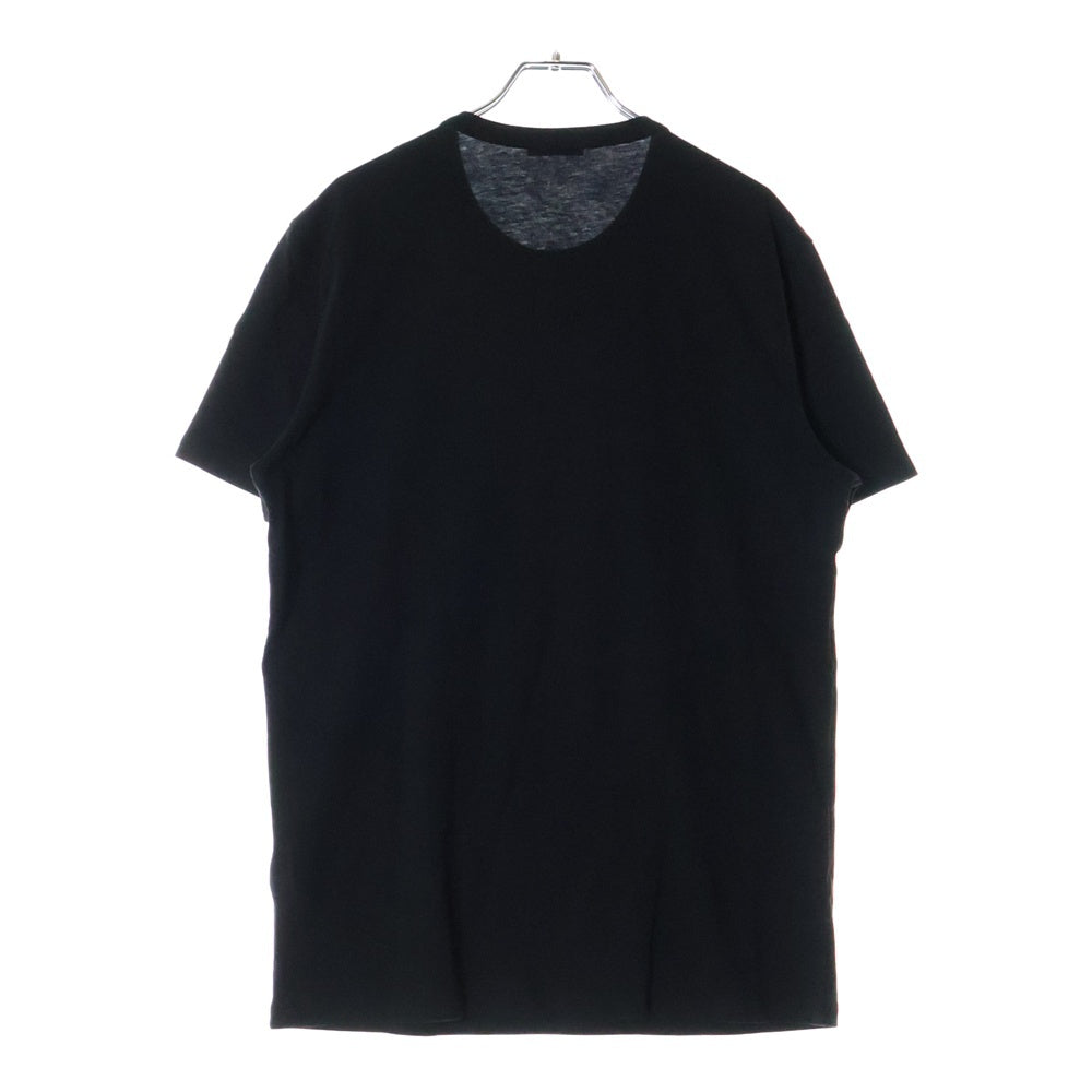 MONCLER(モンクレール) MAGLIA TEE フロントプリント クルーネック 半袖Tシャツ ブラック F10918C73710 8390T
