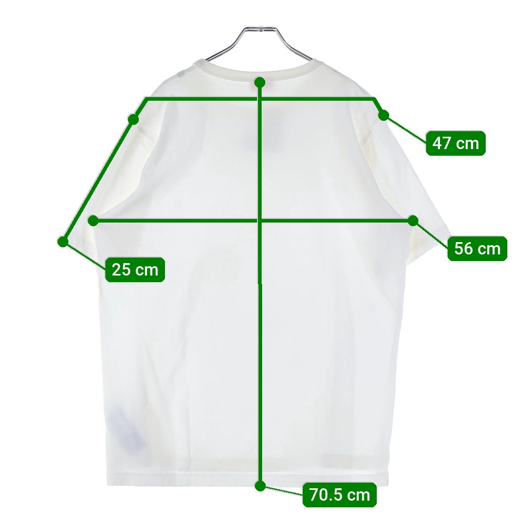 DIESEL(ディーゼル) フロントDロゴ クルーネック 半袖Tシャツ ホワイト A09864