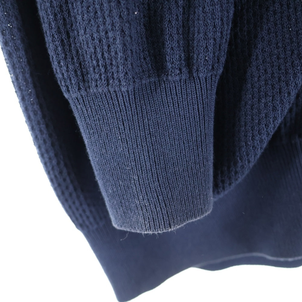 MACKINTOSH PHILOSOPHY(マッキントッシュフィロソフィー) コットン メッシュ ロゴボタン カーディガン ネイビー H1N21-740-29