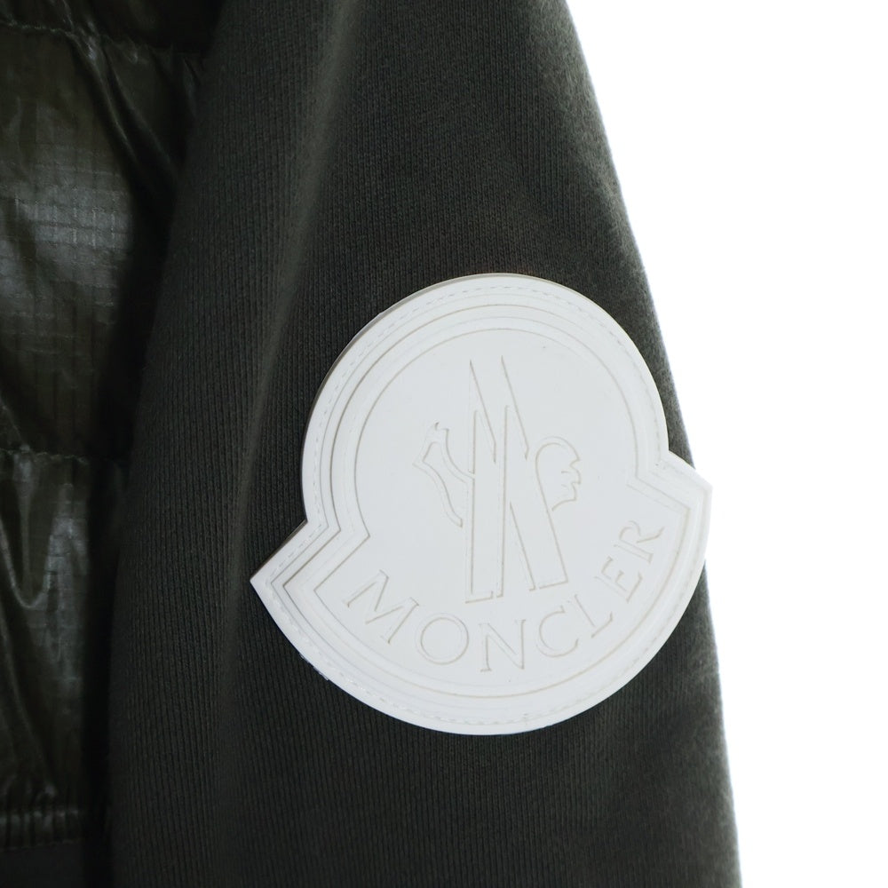 MONCLER(モンクレール) MAGLIA CARDIGAN スウェット切替 ダウンジャケット カーキ E20918427800 80967