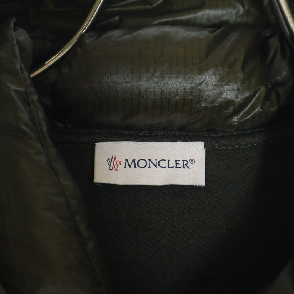 MONCLER(モンクレール) MAGLIA CARDIGAN スウェット切替 ダウンジャケット カーキ E20918427800 80967