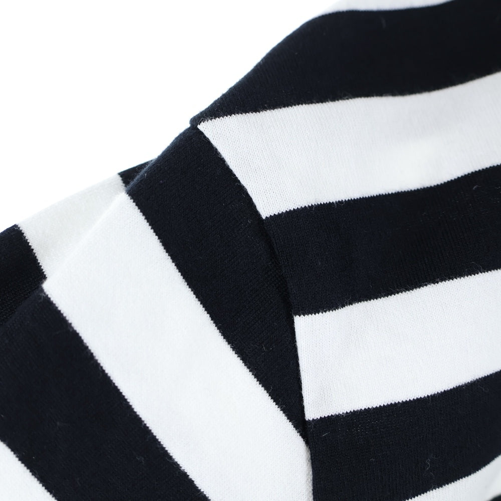 SUPREME(シュプリーム) 19AW Flags L/S Top フラッグ刺繍ボーダー長袖Tシャツ ホワイト/ブラック