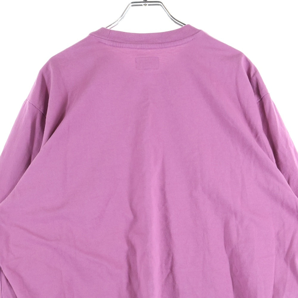 SUPREME(シュプリーム) 19AW Cat L/S Pocket Tee キャットロングスリーブポケットTシャツ 長袖カットソー マゼンタ