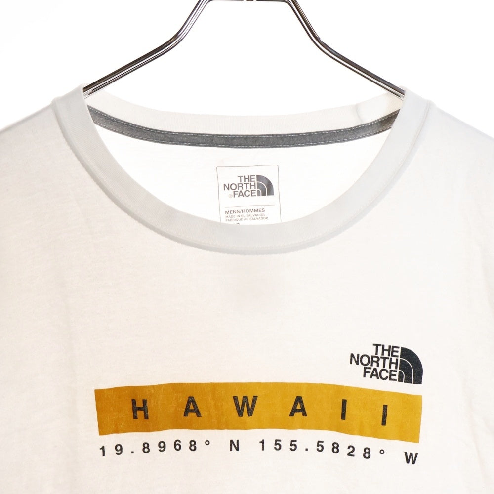 THE NORTH FACE(ザノースフェイス) HAWAII ハワイ限定 Tシャツ 半袖カットソー フロントロゴ ホワイト