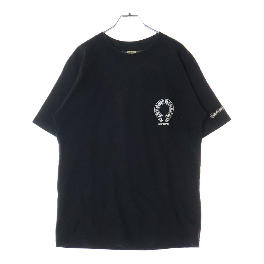 CHROME HEARTS(クロムハーツ) OLD CH TOKYO T-SHRT オールド 東京限定 ホースシュー スクロールラベル プリント 半袖 カットソー Tシャツ カットソー ブラック