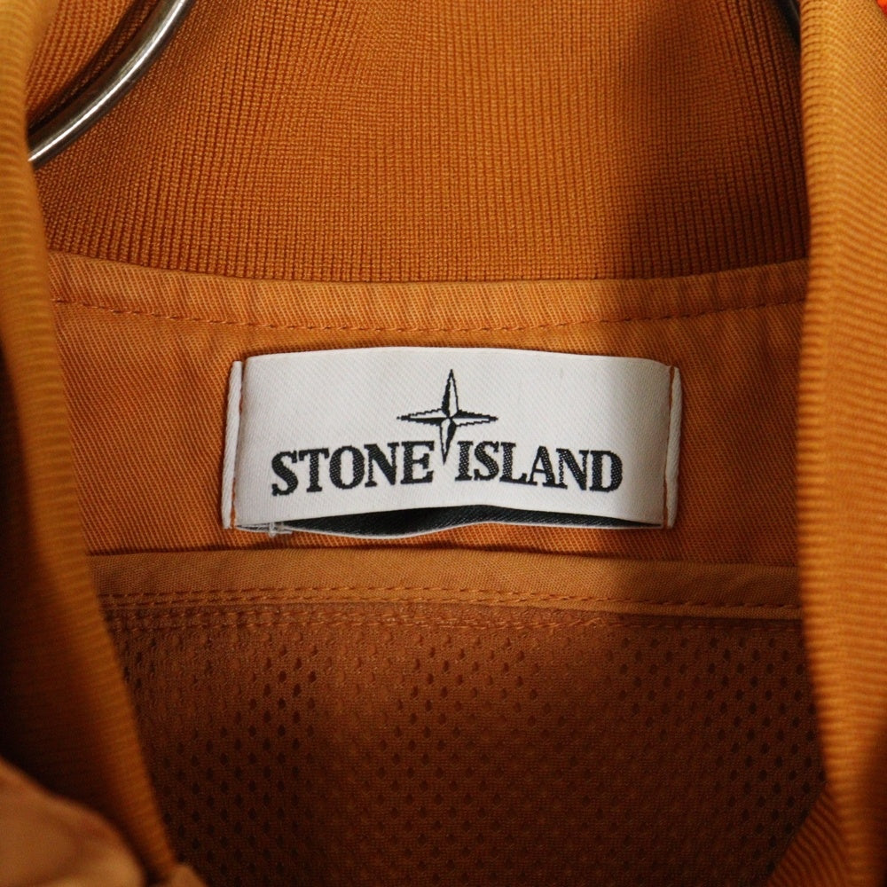 STONE ISLAND(ストーンアイランド) スーピマコットンストレッチ ツイルフーデッドブルゾンジャケット オレンジ