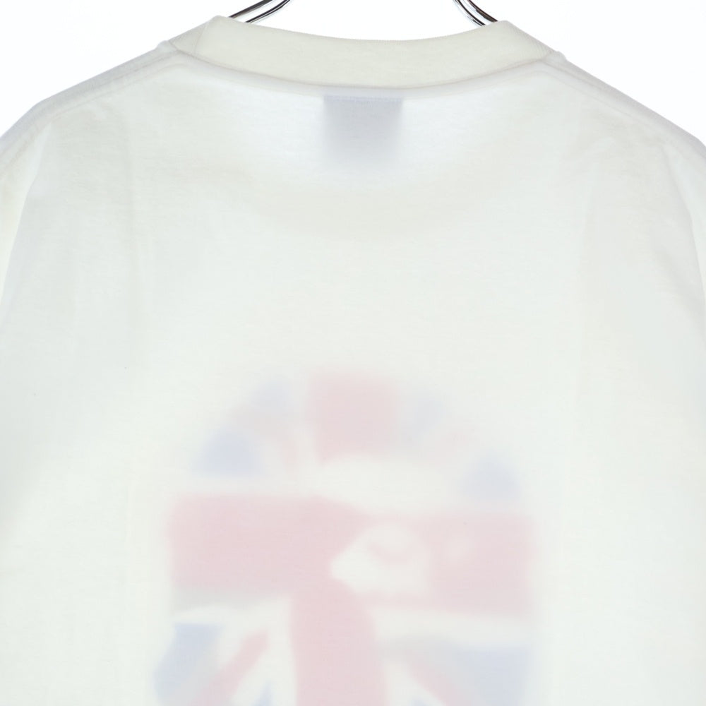 A BATHING APE(アベイシングエイプ) ユニオンジャック フロントプリント クルーネック 半袖シャツ ホワイト