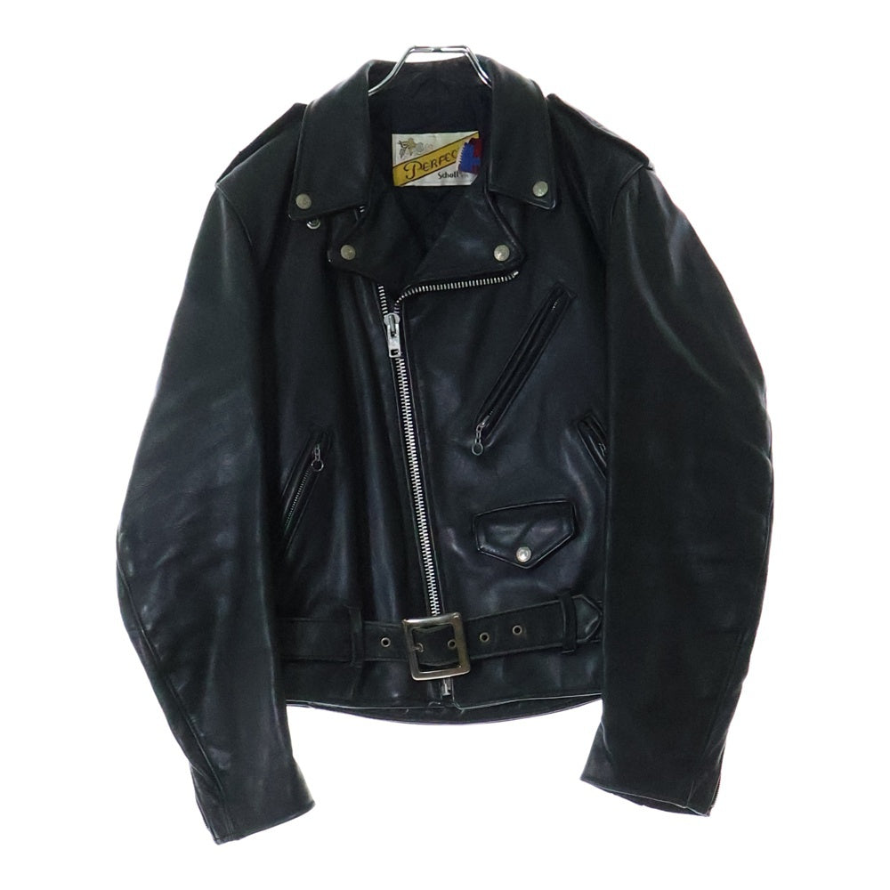 SCHOTT(ショット) VINTAGE ヴィンテージ バイカータグ後期 618 ダブルライダースジャケット ブラック