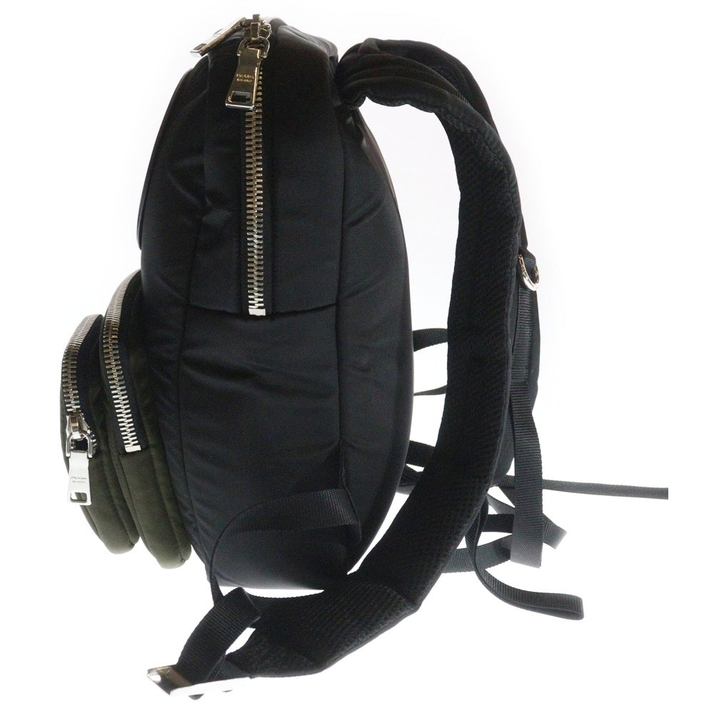 PRADA(プラダ) ×Universal Studios Frankenstein Backpack ユニバーサルスタジオ フランケンシュタイン バックパック リュック ワッペン ナイロン ブラック/カーキ